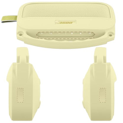 Silicone Cover for Bose SoundLink Flex Portable Speaker 2nd Gen | Scratch-resistant, Unhindered Sound, Silicone Construction, Portable Carrying Silicone Cover, Citrus Yellow Silicone Cover - color: Citrus Yellow Cover