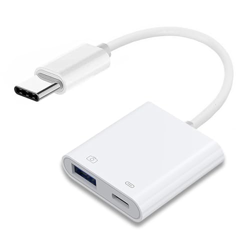 Type C USB-C to Standard Type-A USB3.0 Female with PD Power Charge Adapter Compatible with MacBook Laptop Tablet Phone - style: USB3.0 2-in-1