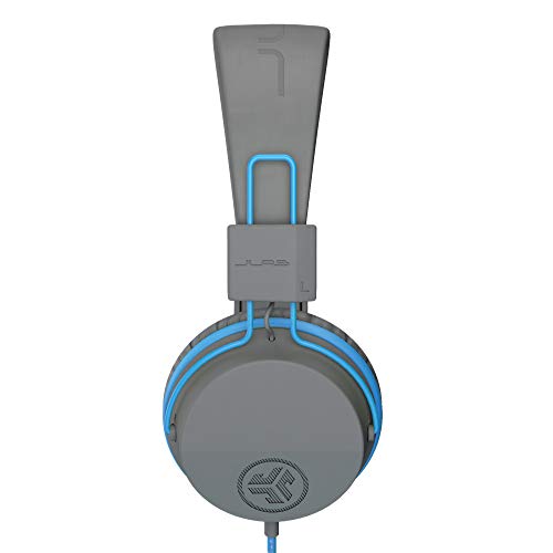 JLab JBuddies Studio On-Ear Kids Wired Headphones, Toddler Headphones, Kid Safe, Studio Volume Safe, Volume Limiter, Folding, Adjustable, Noise Isolation, with Mic (Graphite/Blue) - color: Graphite / Blue, size: Headphones
