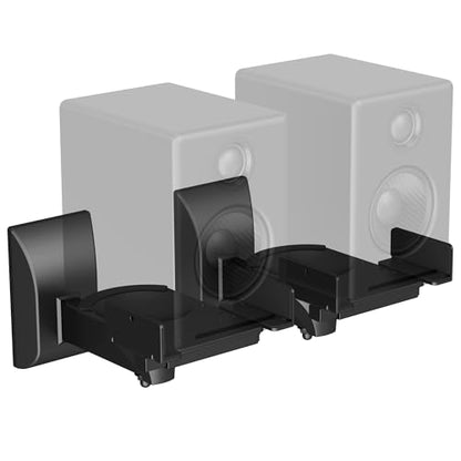 XINLEI 2PC Speaker Wall Mount Bookshelf Speaker Stand Surrounding Sound Bracket Swivel & Tilt for Living Room, Studio Monitor Hold Up to 55 Lbs SPM201