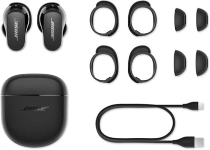 Bose QuietComfort Earbuds II, Wireless, Bluetooth, Proprietary Active Noise Cancelling Technology in-Ear Headphones with Personalized Noise Cancellation & Sound, Triple Black - color: Triple Black
