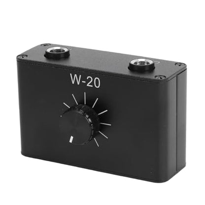 Zunate Line Volume Attenuator, 6.35mm 1/4 Inch Inline Audio Level Controller with Knob, Passive Signal Adjuster for Dynamic Microphones, Guitars, Keyboards, Studio Monitor Line Control