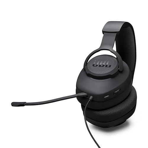 JBL Quantum 100M2 Wired Gaming Headset, Detachable Mic - Black | Memory Foam Ear Cushions And 3.5 Mm Jack Work With PC, PlayStation, Xbox, Nintendo Switch For Immersive PC Gaming Sessions - color: Black