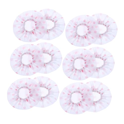 EXCEART 66pcs Disposable Non-woven Microphone Replacement for Karaoke Ktv and Events Breathable Moisture-resistant for Standard Microphones Dots - color: Polka Dots