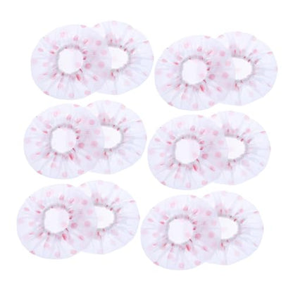 EXCEART 66pcs Disposable Non-woven Microphone Replacement for Karaoke Ktv and Events Breathable Moisture-resistant for Standard Microphones Dots - color: Polka Dots