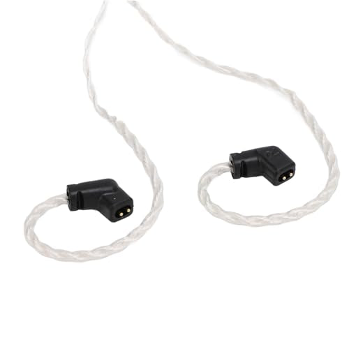 IEM Cable, Silver Plated Earphone Cable for QDC, AS12, AS16, ZSX, ZSN, ZS10 Pro, EDX, UE 18Pro, TRN, QDC, CCA, 2pin 0.78mm, 3.5mm