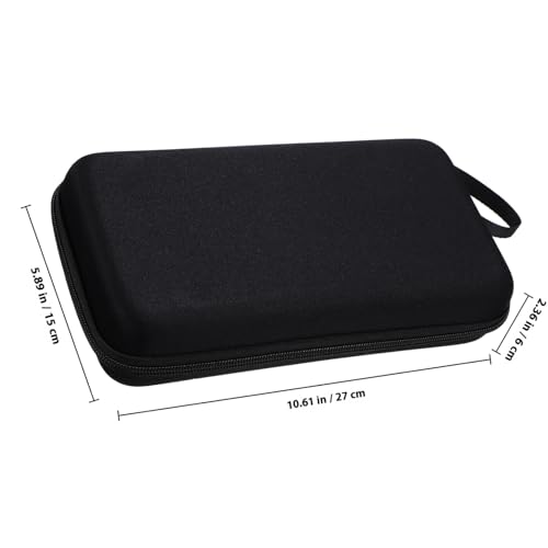 Alasum Wireless Microphone Carrying Case with Dual Slots, Hard Shell