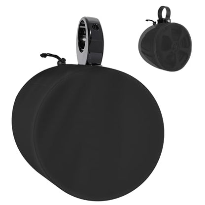 2 Pack Boat Speaker Covers, 900D Waterproof Wakeboard Tower Speaker Cover | Marine Grade UV Resistant Polyester Fabric, 14" H x 14" W x 13" D, Black - color: Black, size: L:14" H x 14" W x 13" D