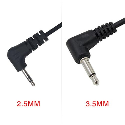 1 Pin 2.5MM Walkie Talkie Earpiece with Mic, G Shape Ear Piece for Police Radios Law Enforcement Compatible with Motorola MH230R MH230TPR MR350R MS350R (2 Pack) - color: 2 PACK