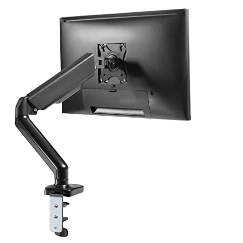 Spring LCD Monitor Arm with USB and Multimedia Ports for: Sceptre Curved 27" 75Hz LED Monitor HDMI VGA Build-in Speakers, Edge-Less Metal Black 2019 (C275W-1920RN) - style: Single Arm