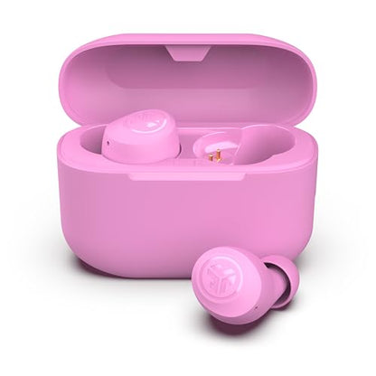 JLab Go Air Pop+, True Wireless Earbuds, Bluetooth Earbuds with Microphone, Dual Connect, EQ3 Sound, Pink - color: Pink, style: Pop+