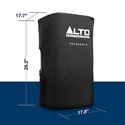 ALTO Durable Slip-On Cover for TS412 PA Speaker | Protective Rugged Cover, Nylon Lining Construction, Easy Handle and Pole Mount Openinings - style: TS412 Cover