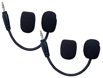 TNE 2 Pack HS35 Mic Replacement | 2X Detachable Game Microphone Boom for Corsair HS35 and HS45 PS4 Pro PS5 Xbox One X Computer PC Gaming Headsets 3.5mm Jack Noise Cancelling