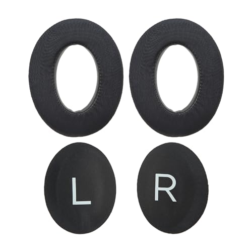 Ear Cushions for Bose QuietComfort 45 QC45 QC35 ii QC35 Ear Pads Headphones Gel Earpads Replacement with Upgraded Memory Foam, Cooling Silicone Gel and Milk Silk Fabric - color: QC45 Black, style: Milk Silk Fabric+Silicone Gel