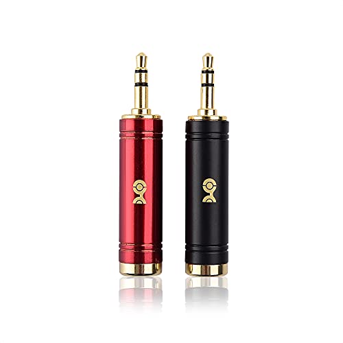 Cable Matters 2-Pack 3.5mm to 1/4 Adapter, 6.35mm to 3.5mm