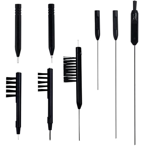 8 PCS Hearing Aid Cleaning Tools Hearing Equipment Cleaning Kits Cleaning Brush and Magnet with Case Multifunctional Earbuds Headphones Cleaning Accessories