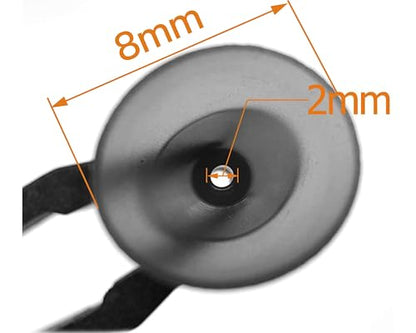 Hearing Aid Ear Domes Cleaning Tools Hearing Aid Close Domes for Resound Sure Fit Style RIC RITE and Open Fit BTE Hearing Amplifier with Brush Cleaner（S Size 8PCS) - size: S