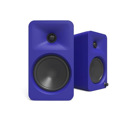 Kanto ORA4 140W Powered Reference Speakers with Bluetooth 5.0 and USB-C Input | 4” Woofers with Deep Bass Extension | Bi-Amplified | 80 Hz Automatic Crossover | Reference Quality Sound | Pair | Purple - color: Purple, size: 4" Woofer - 140 Watts
