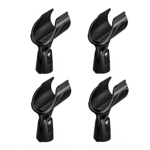 WA371 모든 Shure 무선 마이크 휴대용 송신기용 무선 마이크 클립 클램프 홀더 4팩