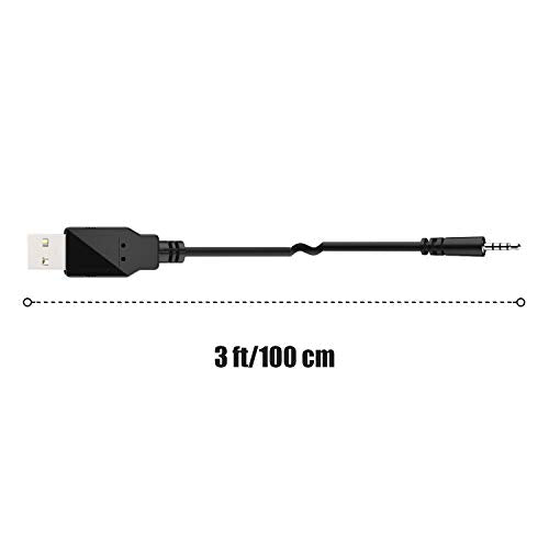 Ancable USB to 2.5mm Male, Headphone Charger Cable for JBL Synchros E30 E40BT E45BT E50BT EB40 S400BT S400 S500 S700 J56BT Wireless Headphones Replacement Charging Cable