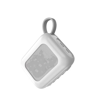 Silicone Case for JBL GO4 Portable Bluetooth Speaker, Soft Drop-Proof Protective Cover Scratch-Resistant Carrying Case with Carabiner (White) - color: White