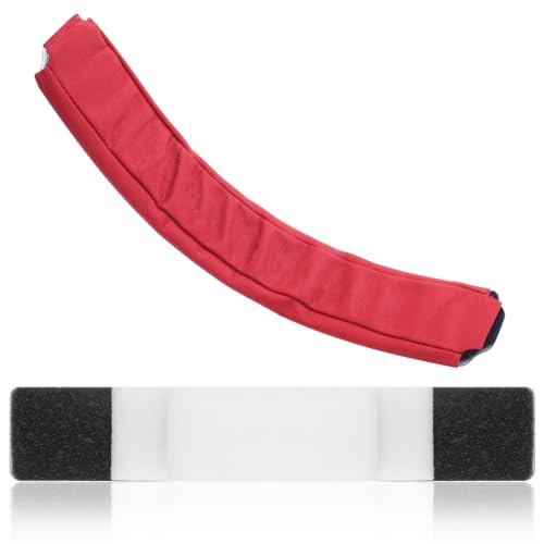 Alitutumao Replacement Earpads Ear Cushions Ear Cups Repair Parts for Monster Beats by Dr. Dre Pro Detox Headphones Memory Foam Ear Pads (Red Headband) - color: Red Headband