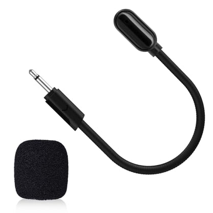 Toxaoii Replacement Microphone Compatible with JBL Quantum 100/350/100P/100X/360P Gaming Headset 2.5mm Detachable 100 Boom Microphone Piece Noise Cancelling with Foam for PC, Xbox One, PS4, PS5