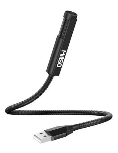 MillSO USB Microphone for Laptop Gooseneck Mini USB Computer Microphone