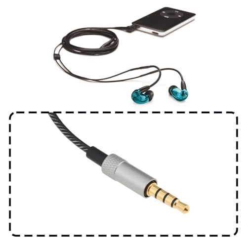 3.5mm Audio Cable with Mic Volume Control Compatible with Shure SE215/SE425/SE535/SE846/UE900 Compatible with MMCX Most Socket Headphones