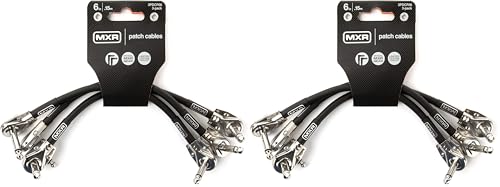 MXR Patch Cable 6 in|15 cm - (3PDCP06), 3 Count (Pack of 2) - size: 6 Inch (Pack of 2)