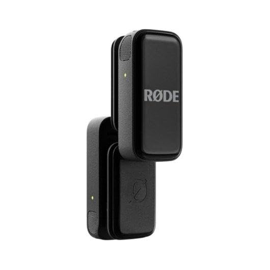 RØDE Wireless Micro - Compact Wireless Microphone Camera Kit, Two Mics with Camera Receiver, Smartphone Receiver, and Charge Case for Content Creation - USB-C, Black | 2.4 GHz digital signal with GainAssist and charging case for cameras, smartphones and c