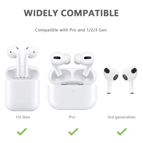 YINVA 2 Pairs Ear Hooks Compatible with AirPods 3rd Generation [Multi-Dimensional Adjustable] Accessories Compatible with AirPods Transparent 2 Pairs 0 - color: Transparent * 2 Pairs