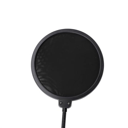 Pop Filter Windscreen Combo, Double Layered Nylon Mesh Microphone with Gooseneck Clip for Blue
