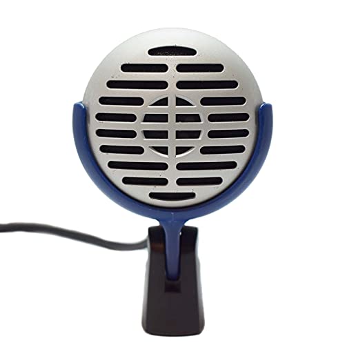 Ammo Clip 520 Bullet Mic Holder Compatible With Shure 520DX Green Bullet, Superlux D112/C and Other Similar Harmonica Microphones (Midnight Blue) - color: Midnight Blue
