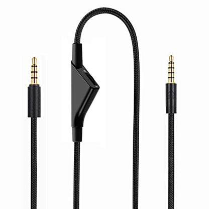 G Pro X Cable, Gaming Headset Cord for Logitech G Pro, G433, G233 Headsets | Detachable 3.5mm (1/8") Nylon Braided Aux Wire with Volume Controller, 6ft - style: Only Vol Controller