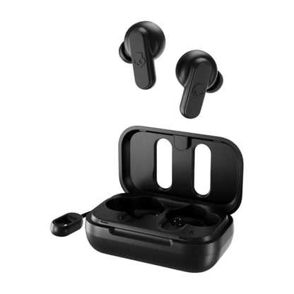 Skullcandy Dime 2 Wireless Earbuds,Bluetooth Headphones,Noise Isolating Fit,Up to 12 Hours Battery,Microphone for iPhone Android,Easy Carry with Integrated Lanyard - True Black,(Pack of 2) - color: True Black, size: One (Pack of 2)