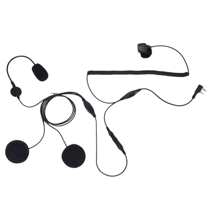 uv5r Helmet kit Radio Headset k1 2 pin Finger Ptt Push to Talk Full face Motorcycle handsfree earpiece for Baofeng Retevis Kenwood Walkie Talkie