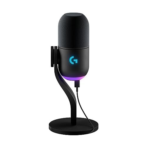 Logitech G Yeti GX Dynamic RGB Gaming/Podcast USB Microphone - Black - color: Black