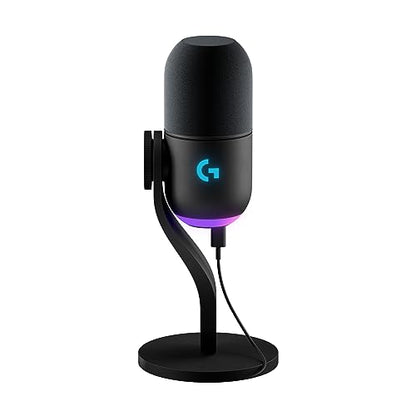 Logitech G Yeti GX Dynamic RGB Gaming/Podcast USB Microphone - Black - color: Black