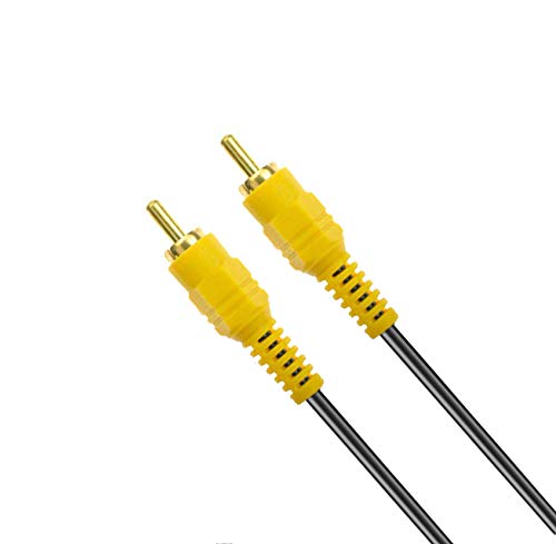 Digital Audio Coaxial Cable,RCA Male to Male Single Plug Cable,Video/Audio Extension Coaxial Cord for Subwoofer Rear View Parking Camera (5M) - size: 5M