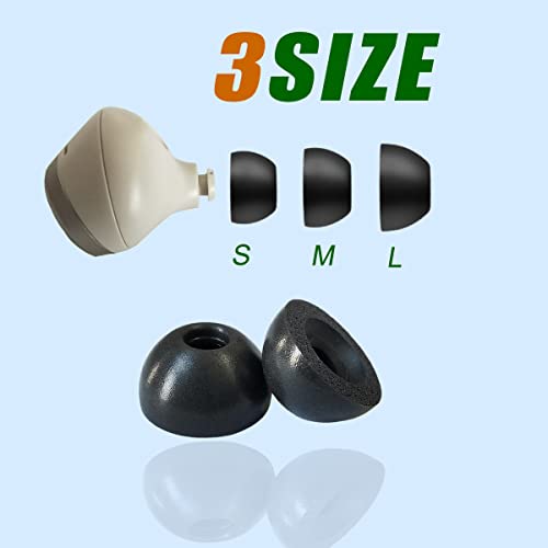Memory Foam Ear Tips for Jabra Elite 75t/Active/ 7 Pro/Elite 3 Replacement