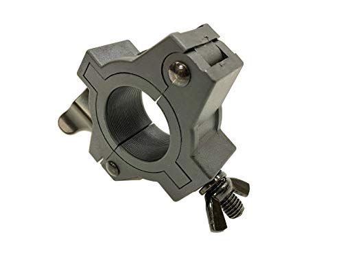 Four Pack (4) Slim 1.25" Width O Clamp DJ Stage Fits 1.5"/2" Lighting Heavy Duty Mounting for Stand/Truss