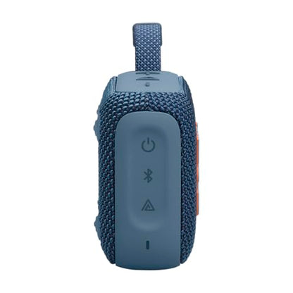 JBL Go 4 - Ultra-Portable Bluetooth Speaker - Blue | Ultra-portable JBL Pro Sound with punchier bass, Up to 7 hours of playtime plus 2 hours with Playtime Boost - color: Blue