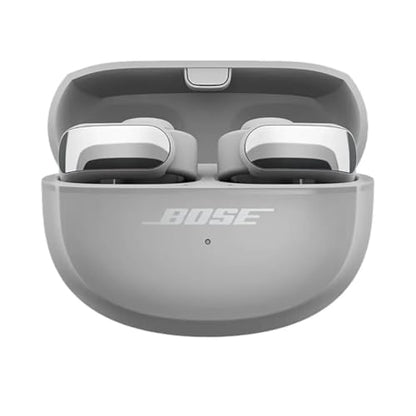 Bose Ultra Open Bluetooth Earbuds, True Wireless Earbuds with OpenAudio for Awareness, Clip On Design for Comfort, Immersive Audio, Up to 48 Hrs of Playtime + 20W Wall Charger (Moonlight Gray) - color: Moonlight Gray