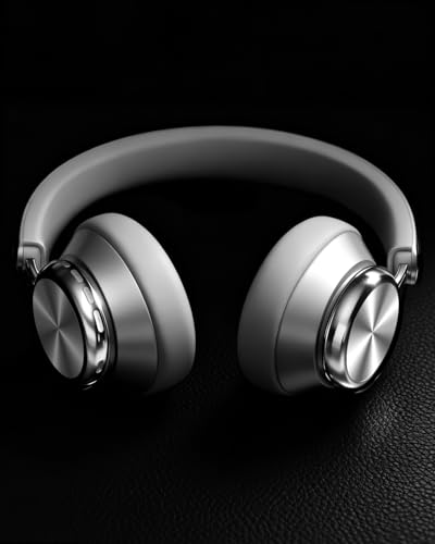 Wentronic Y03 Bluetooth Headphones Wireless Active Noise Cancelling Over Ear Headphones 48 Hours Playtime High Sound Quality 6 EQ Music Mode Headphones with Soft Ear Cushion - Silver - color: Silver