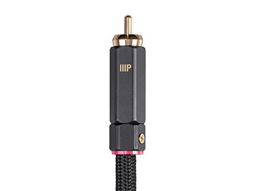 Monoprice Onix Series Digital Coaxial Audio/Video RCA Subwoofer CL2 Rated Cable, RG-6/U 75-ohm 12ft Black - size: 12 Feet