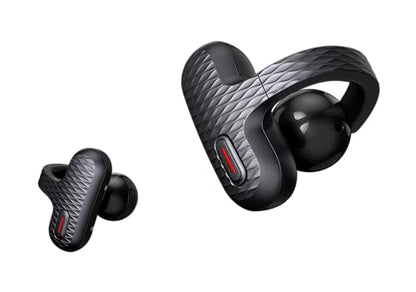 Amazfit Up Bluetooth Headphones, Open Ear Earbuds, IPX4 Water-Resistant | Wireless Earbuds with Easy Touch, Sweatproof, AI Noise Reduction, Compatible with Android & iPhone