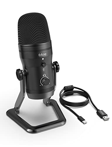 FIFINE K690 USB Studio Recording Microphone for ASMR Zoom-Meeting
