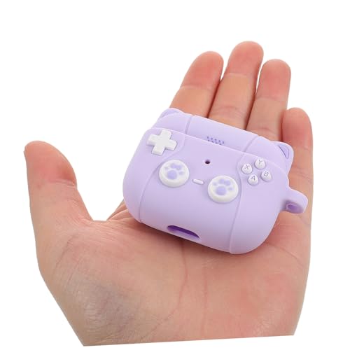 Earbud Case Covers: Silicone Earphone Protective Skin Accessories Earphone Charging Case Covers for Women Men Compatible with Airpods 3 Violet