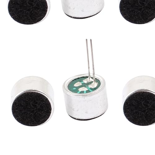 uxcell Electret Mic 9x7mm, 52dB, PCB Pins, 8Pcs, for MP3/MP4